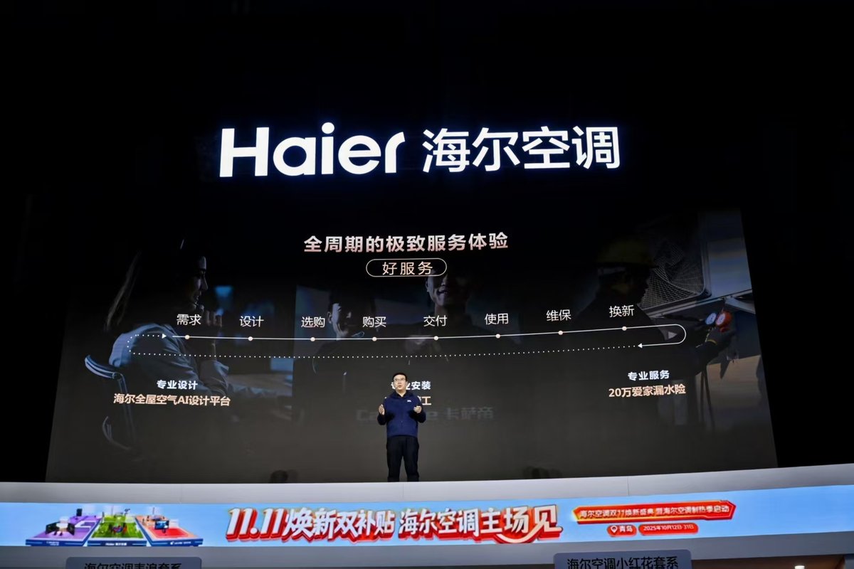 海尔空调首秀平台能力：覆盖用户暖通全流程