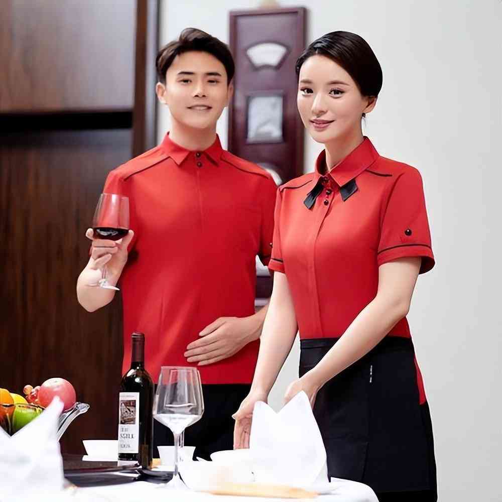 餐厅服务员夏季工作服