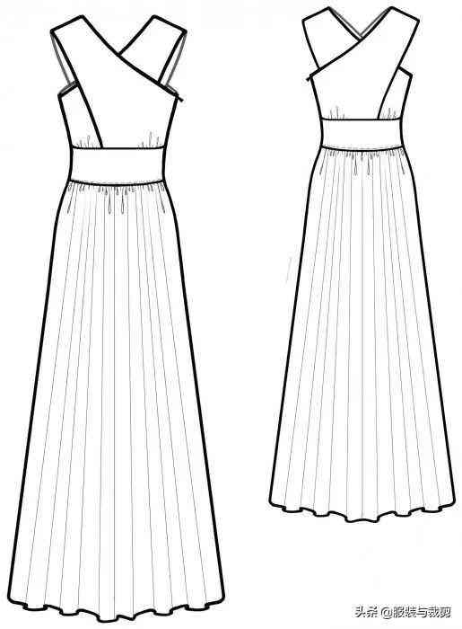 9款连衣裙服装设计手绘图