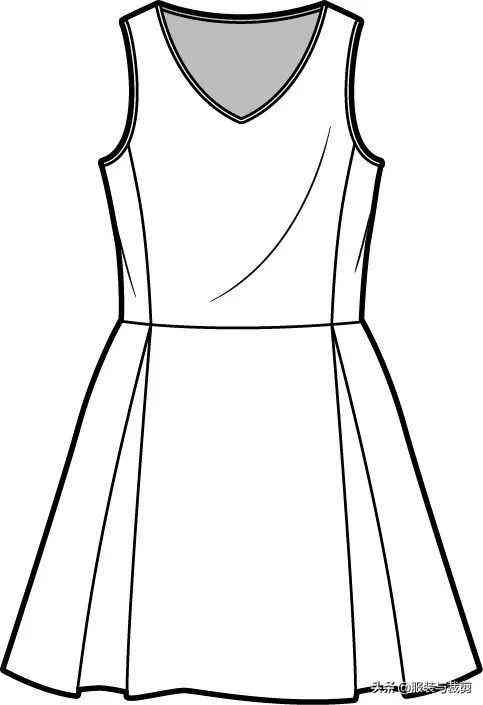 9款连衣裙服装设计手绘图