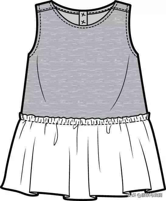 9款连衣裙服装设计手绘图