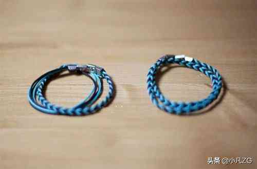 编织手链简单法2根绳(2根绳子编织手链教程最简单)