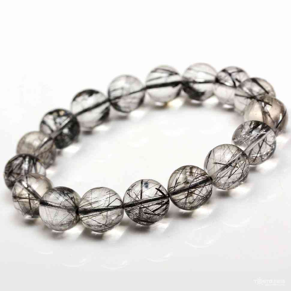 黑发晶手串的功效与作用(黑发晶手串和什么搭配)插图1