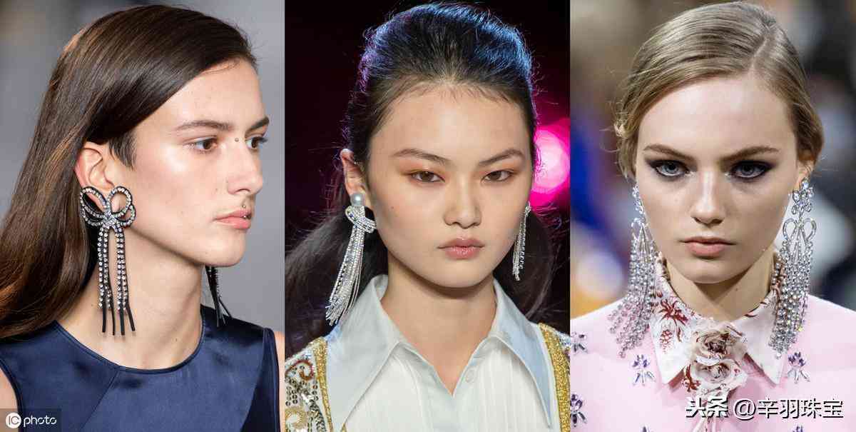 2019秋冬饰品流行趋势，水钻耳环，价格不贵，漂亮迷人