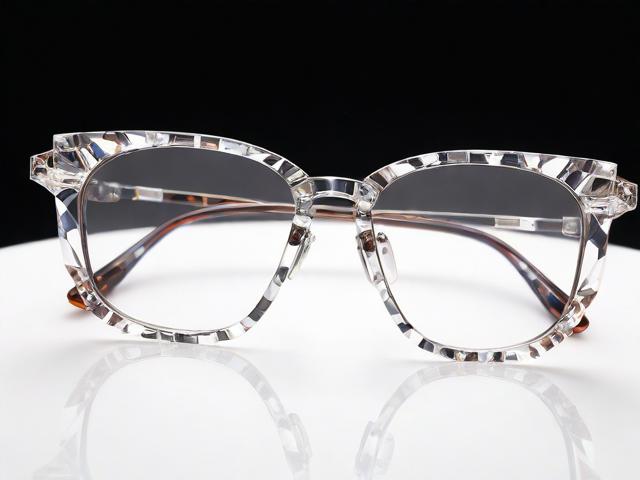 为什么水晶眼镜反光？