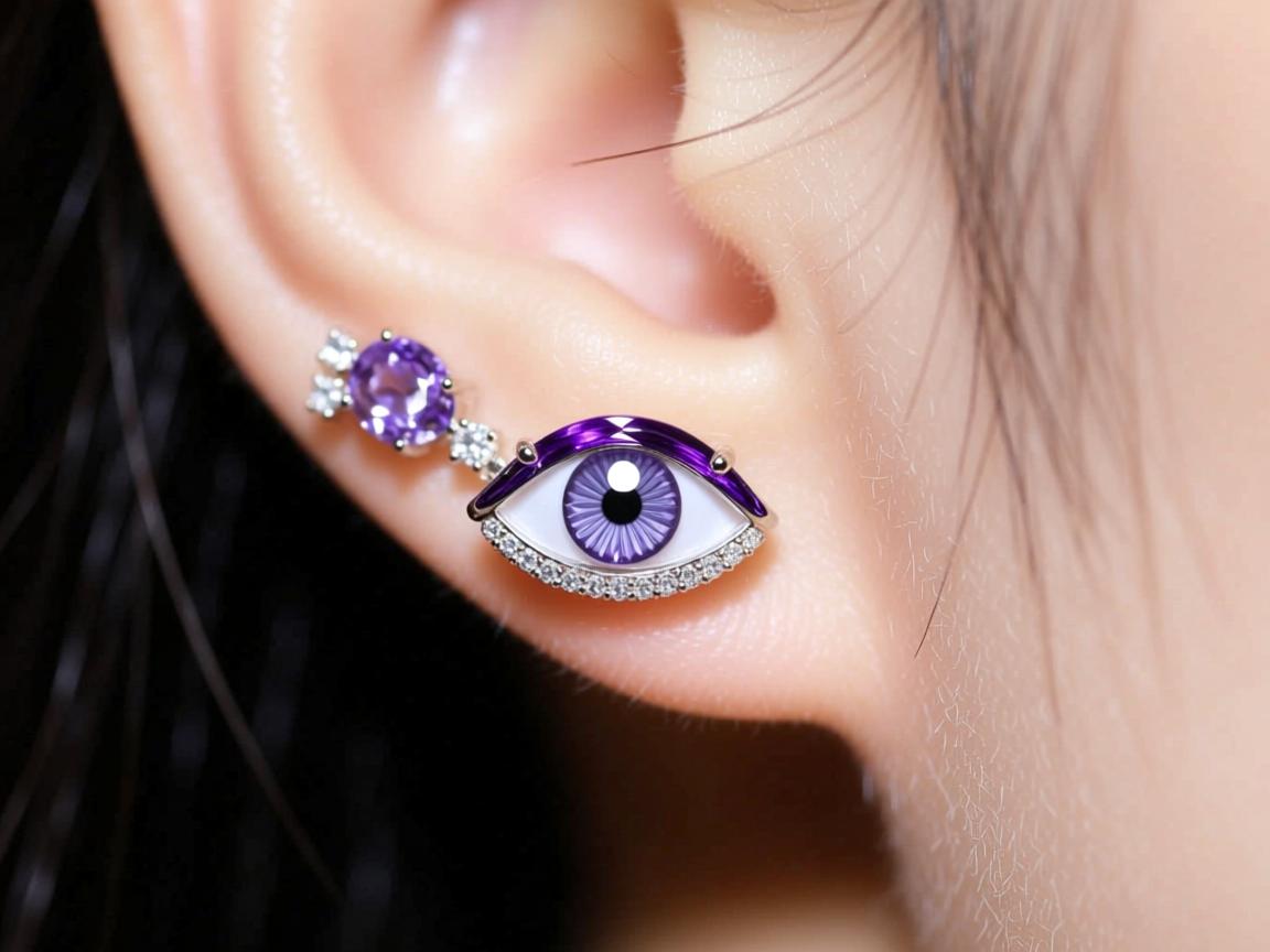 为什么紫水晶耳钉上会有眼？