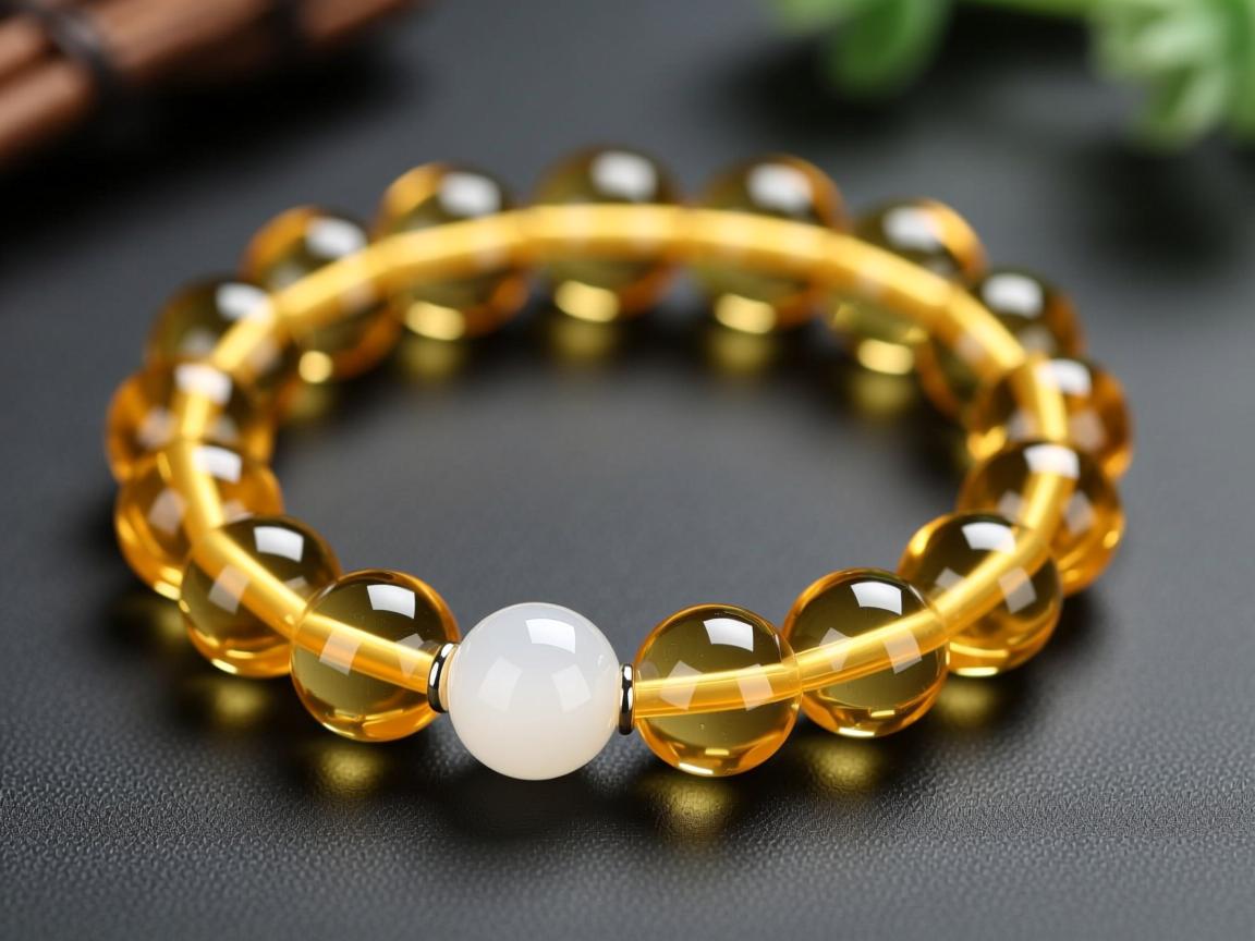 黄水晶手串为什么会发白？原因和解决方法详解