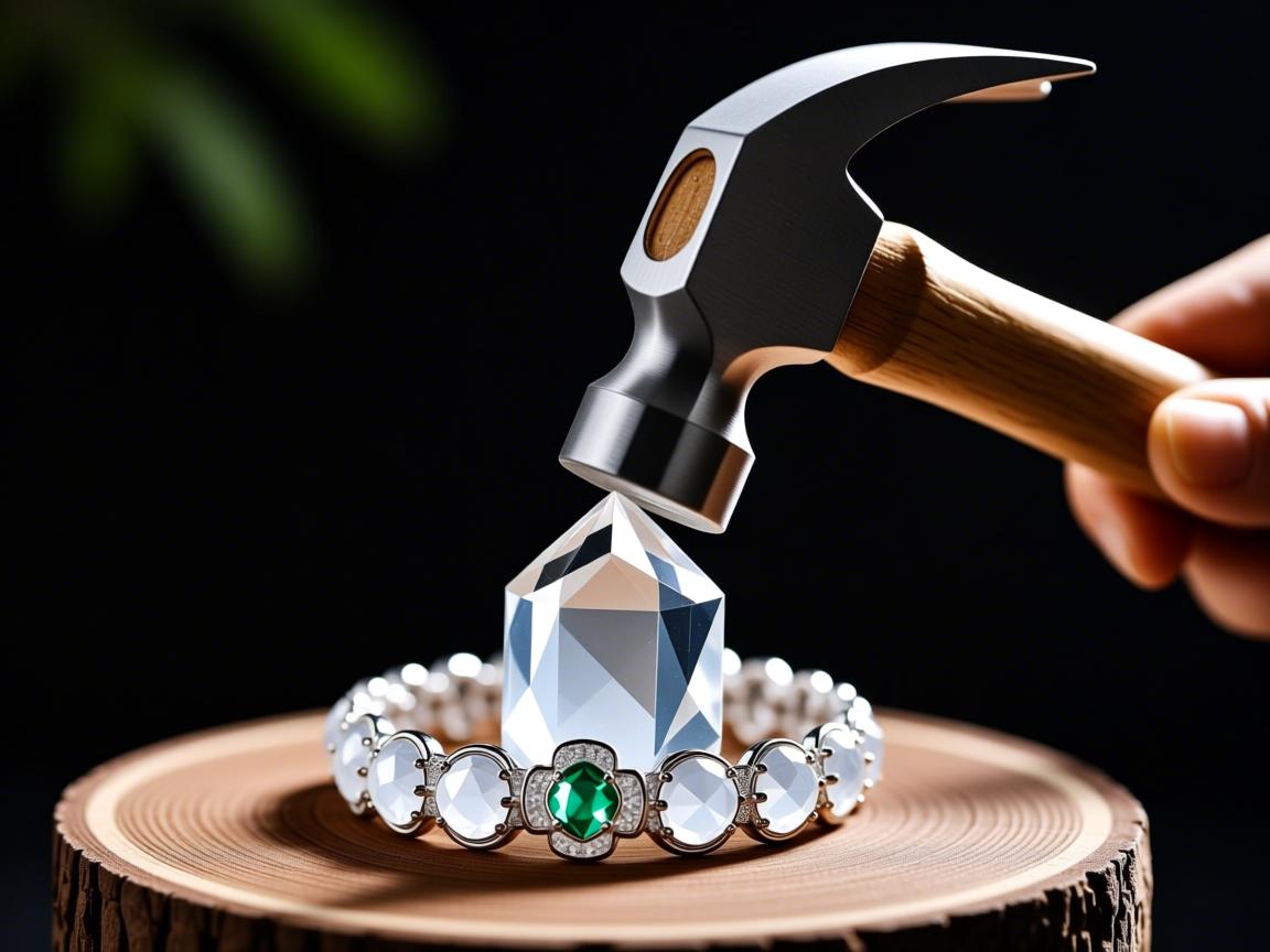 水晶为什么要用锤子敲？