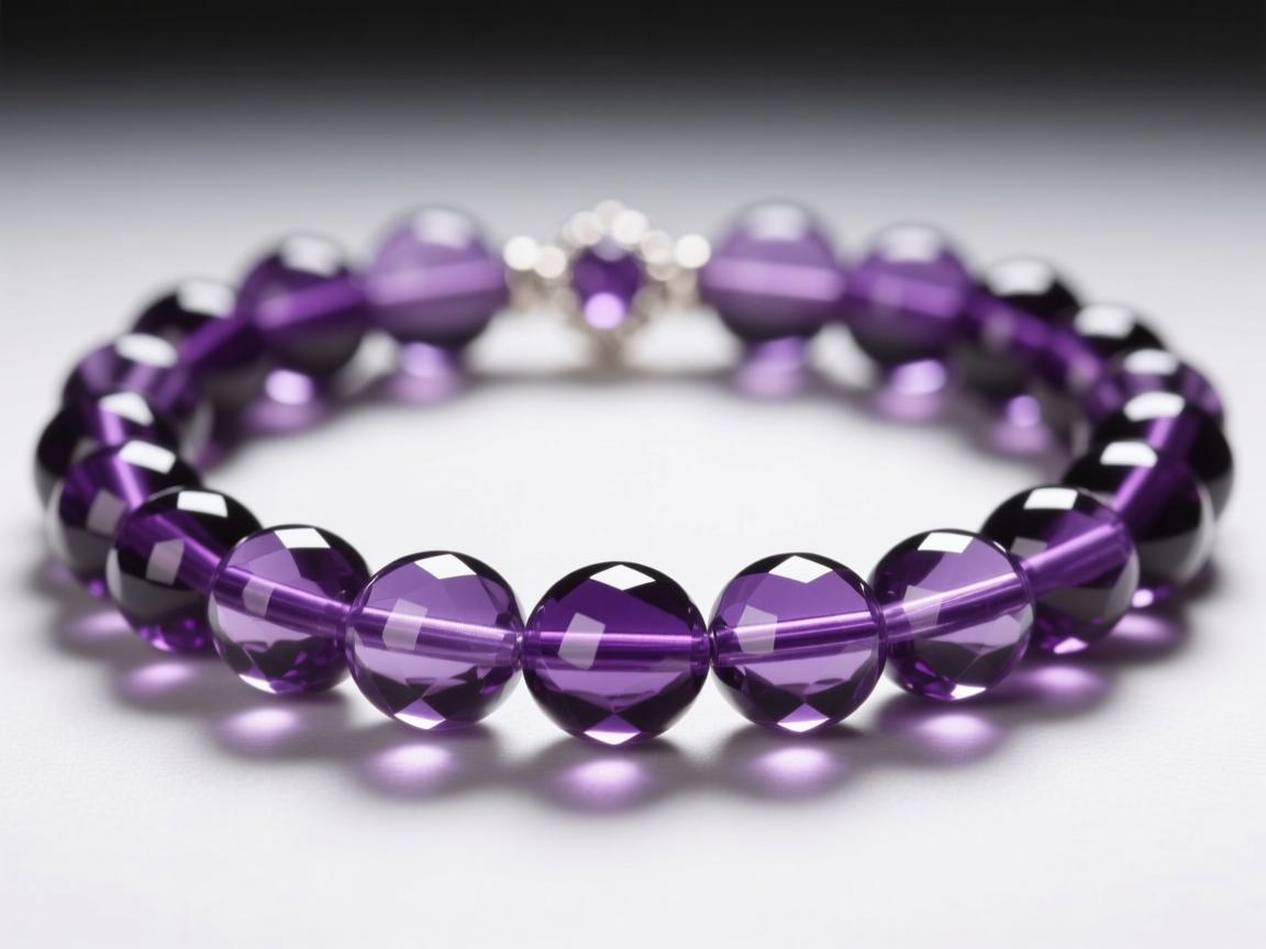 为什么紫水晶珠子有色带