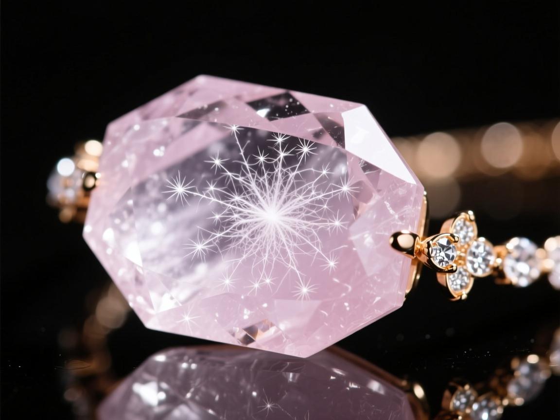 为什么粉水晶里面会有飘絮？解析粉水晶中的飘絮现象