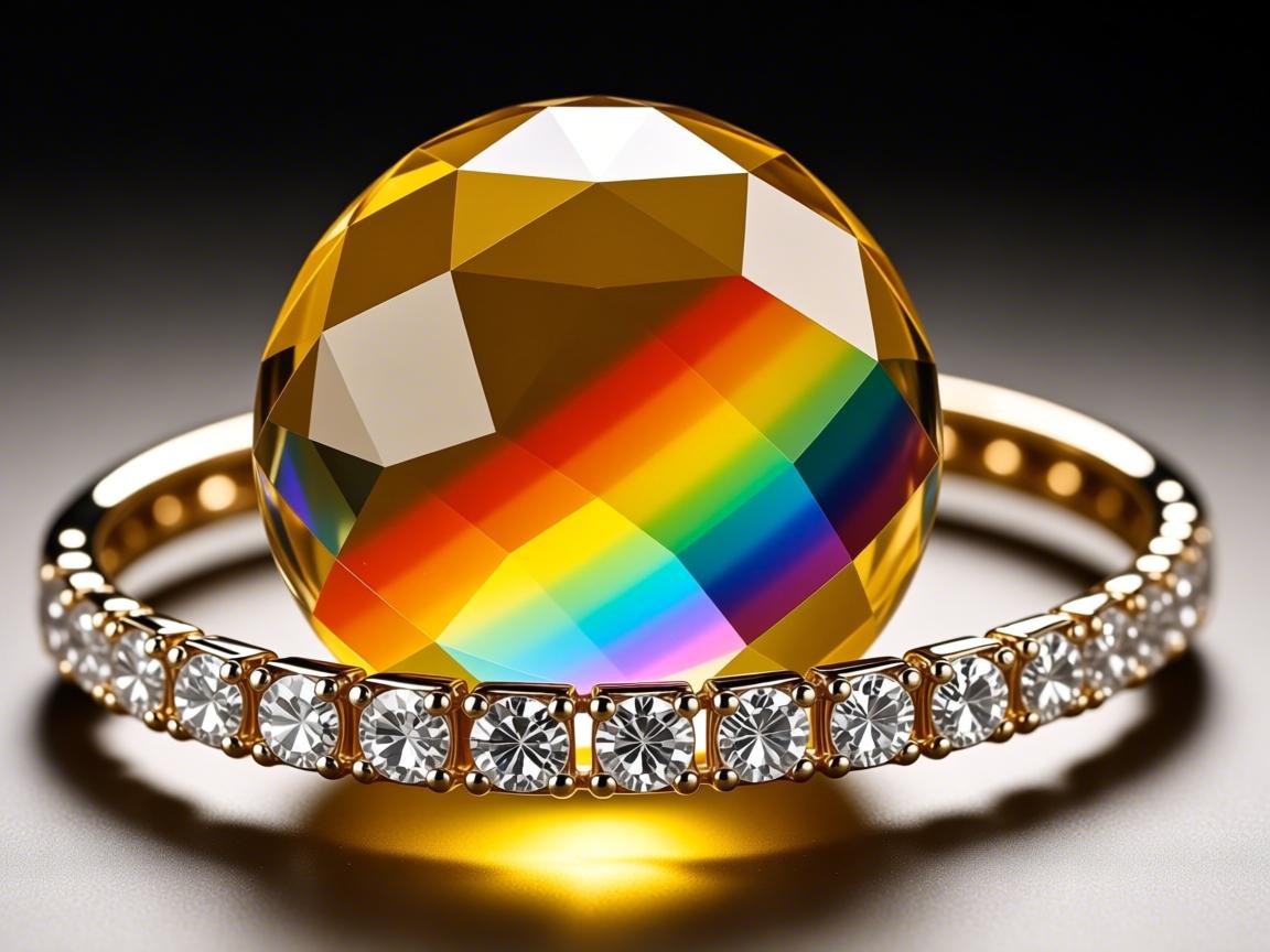 为什么黄水晶球会出现彩虹色？