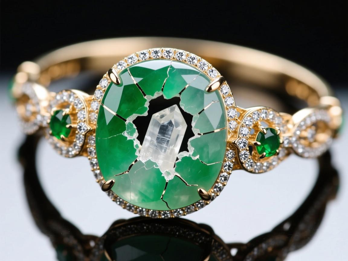 为什么翡翠裂缝里有水晶