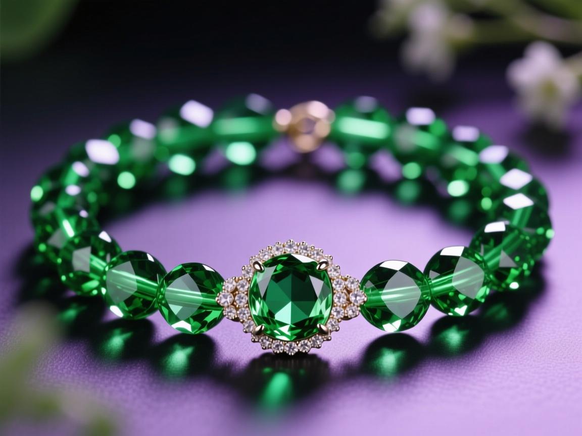 绿色水晶手链为什么会有紫光？解密绿色水晶手链的神秘之处