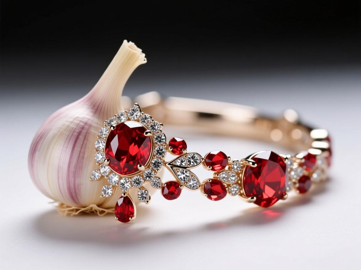 水晶蒜为什么会变红色？