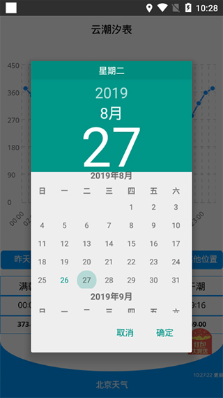云潮汐表